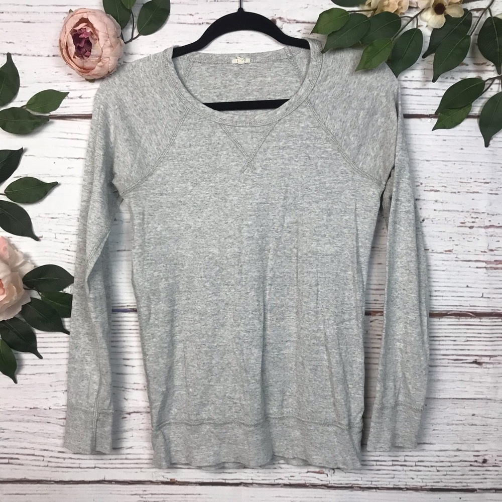 J. Crew Size XS Thermal Knit Basic Long Sleeve Top Crewneck